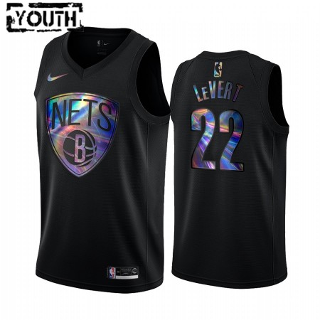 Kinder NBA Brooklyn Nets Trikot Caris LeVert 22 Iridescent HWC Collection Swingman